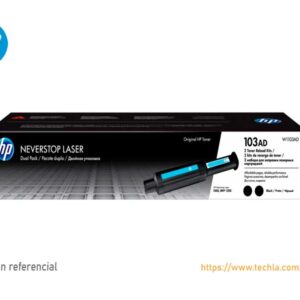 Pack x2 Toner HP 103A Negro W1103AD