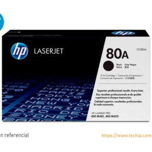 Toner HP 80A Negro CF280A LaserJet 2.7Kpg.