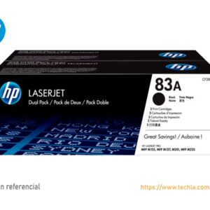 Toner HP 83A CF283AD Negro LaserJet (Pack x 2)
