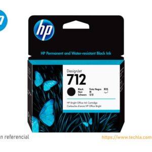 Cartucho de Tinta HP 712A Negro DesignJet 3ED71A 80ml
