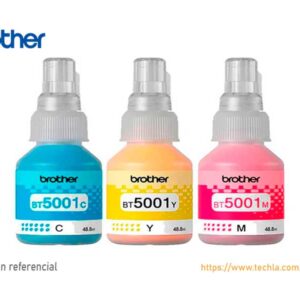 Tinta Brother 5001 BT50013PK T300/ T500/ T700 Kit de 3 botellas de Tintas.
