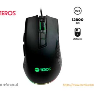 Mouse gamer Teros TE-1211G, RGB, 7 botones