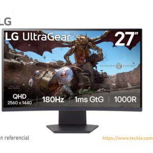 Monitor Gamer LG 27" UltraGear Curvo QHD, 1ms, 180Hz (27GS60QC-B)